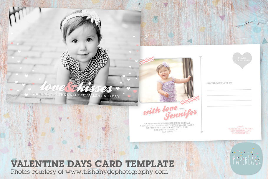 AV007 Valentines Day Card in Postcard Templates - product preview 8