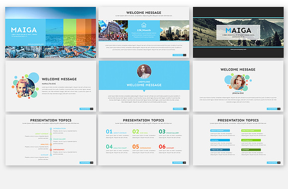 Maiga PowerPoint Template in PowerPoint Templates - product preview 1