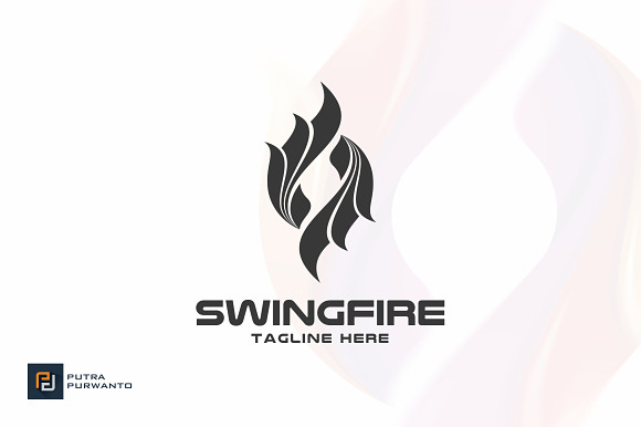 Swing Fire - Logo Template in Logo Templates - product preview 1