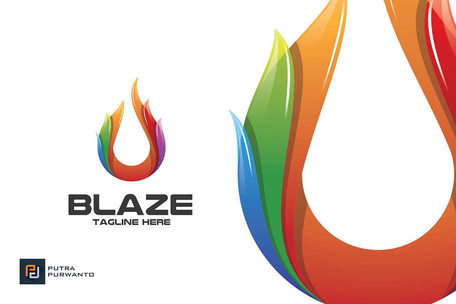 Blaze / Fire - Logo Template in Logo Templates - product preview 8
