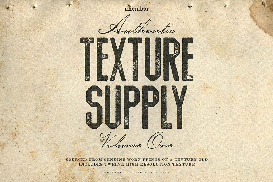 Unember Texture Supply Volume 1