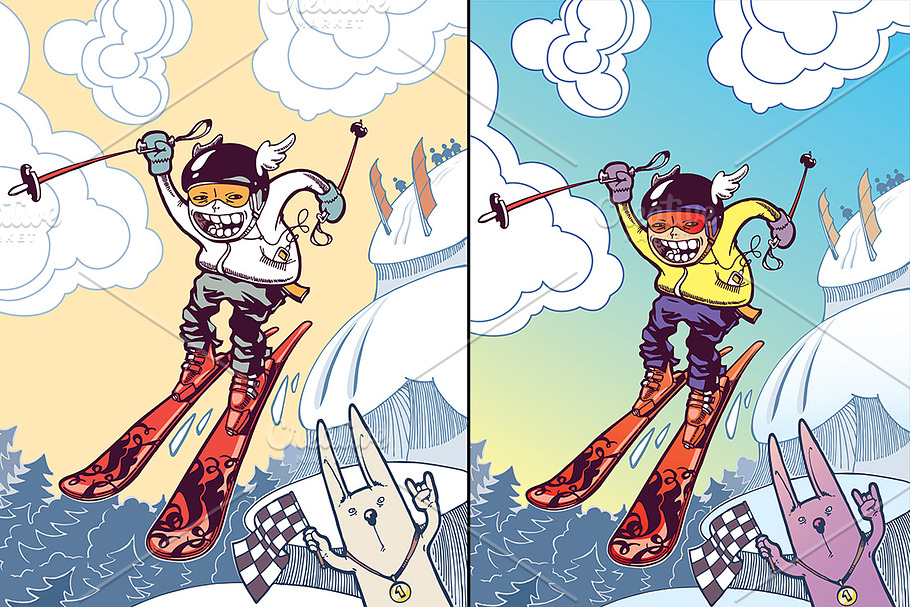 Brave Ski Freerider in Illustrations - product preview 8