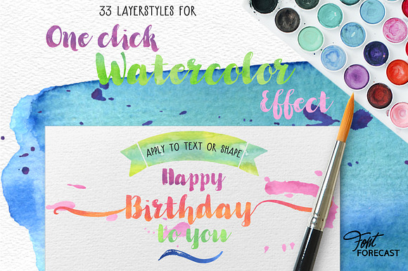 30% off FFC's Watercolor Favorites in Photoshop Layer Styles - product preview 4