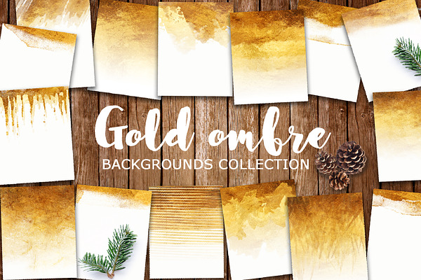 gold ombre backgrounds