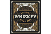Retro whiskey label.
