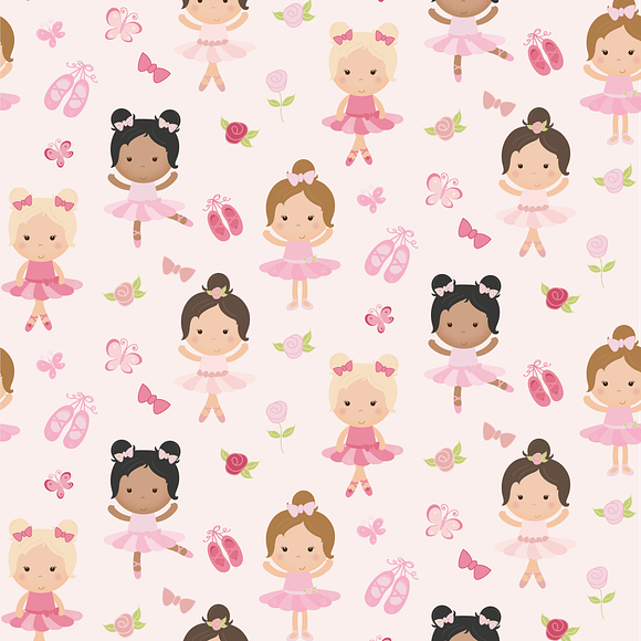 Pink Ballerinas in Illustrations - product preview 3