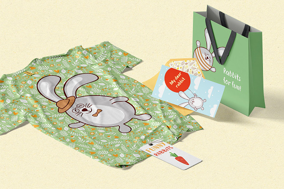 Lovely Rabbits graphic collection in Objects - product preview 8