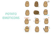 Potato Emoticons/Emoji