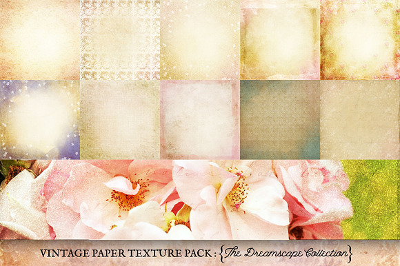Vintage Paper Textures Dreamscape in Textures - product preview 3