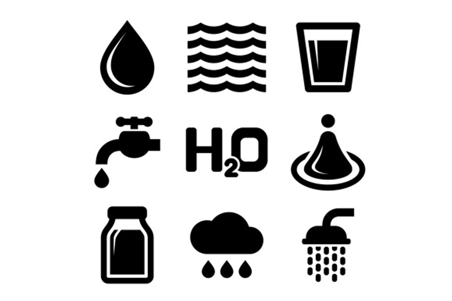 Water Icons Set