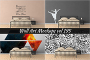Wall Mockup - Sticker Mockup Vol 195