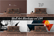 Wall Mockup - Sticker Mockup Vol 194