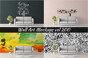 Wall Mockup - Sticker Mockup Vol 200