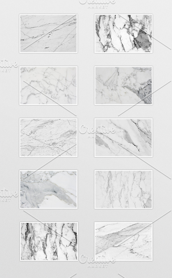 10 Hi-Res Marble Backgrounds in Textures - product preview 1