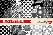 Black Japan Background Patterns