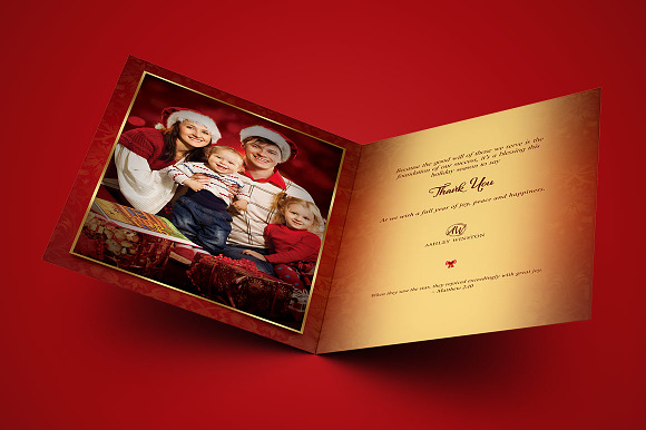Happy Christmas Greeting Card in Postcard Templates - product preview 1
