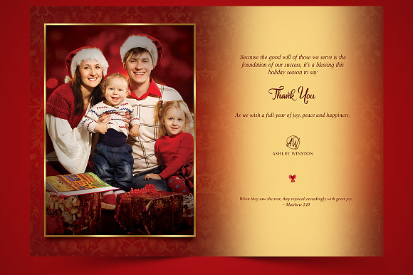 Happy Christmas Greeting Card in Postcard Templates - product preview 4