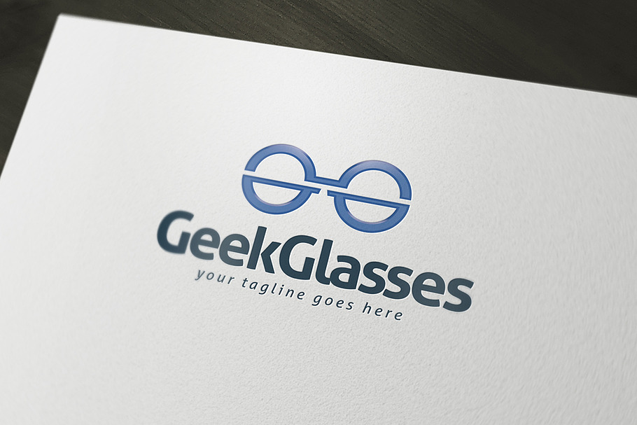 Geek Glasses Logo Template in Logo Templates - product preview 8
