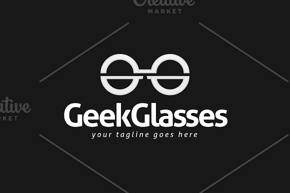 Geek Glasses Logo Template in Logo Templates - product preview 4