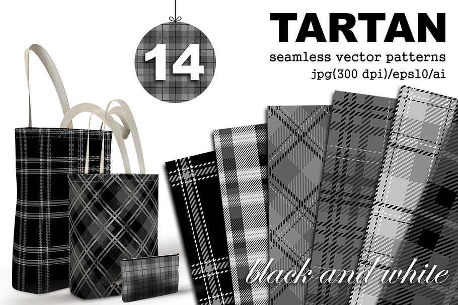Tartan seamless plaid patterns in Patterns - product preview 8