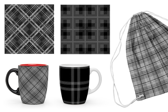 Tartan seamless plaid patterns in Patterns - product preview 3