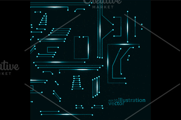 Circuit board vector background in Textures - product preview 1