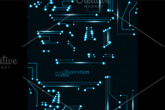 Circuit board vector background in Textures - product preview 4