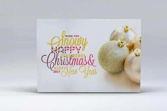 Tarjetas’ (Christmas Greeting cards) in Card Templates - product preview 5
