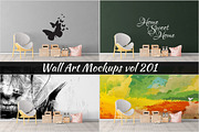 Wall Mockup - Sticker Mockup Vol 201