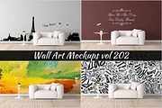 Wall Mockup - Sticker Mockup Vol 202