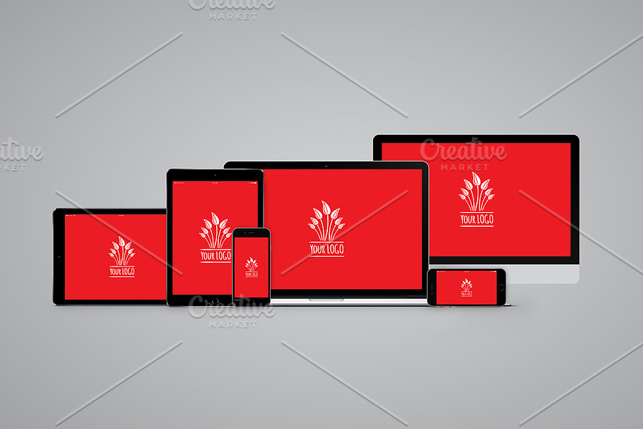 Responsive Screen Mockup Pack in Product Mockups - product preview 8