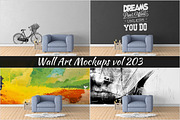 Wall Mockup - Sticker Mockup Vol 203