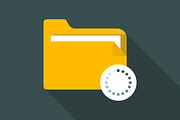 Folder flat icon