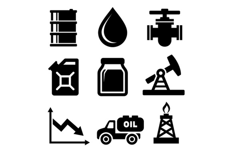 Oil Icons Set in Graphics - product preview 8
