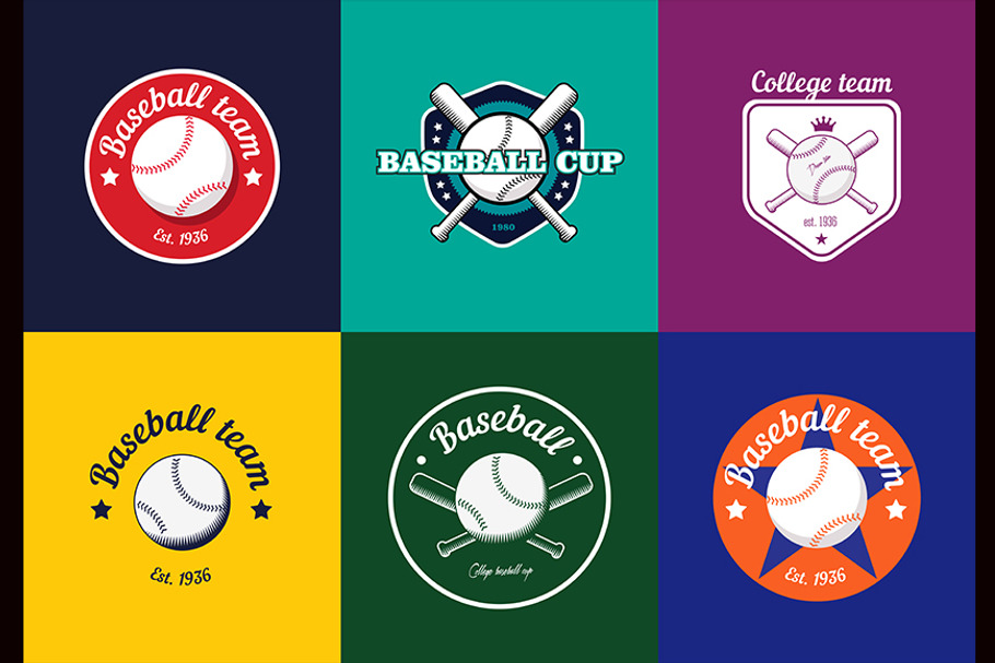 Vintage baseball logos and badges. in Logo Templates - product preview 8