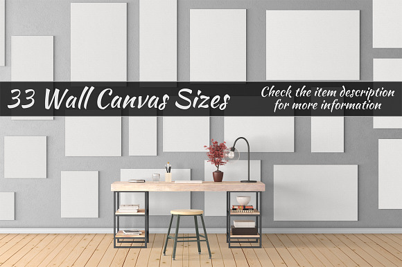 Canvas Mockups Vol 209 in Print Mockups - product preview 1