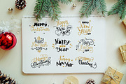 Xmas & New Year Lettering Set