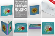 Square Book Cover Mockup 03