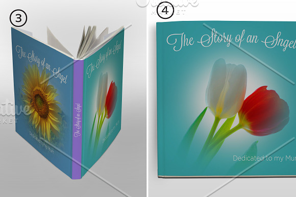 Square Book Cover Mockup 03 in Print Mockups - product preview 2