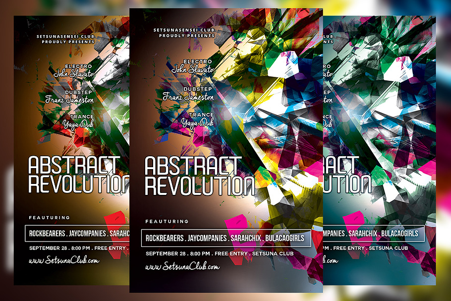 Abstract Revolution Flyer