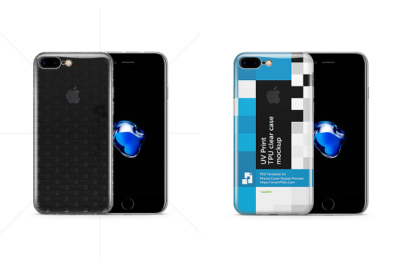 iPhone 7 Plus TPU Clear Phone Mockup in Product Mockups - product preview 1