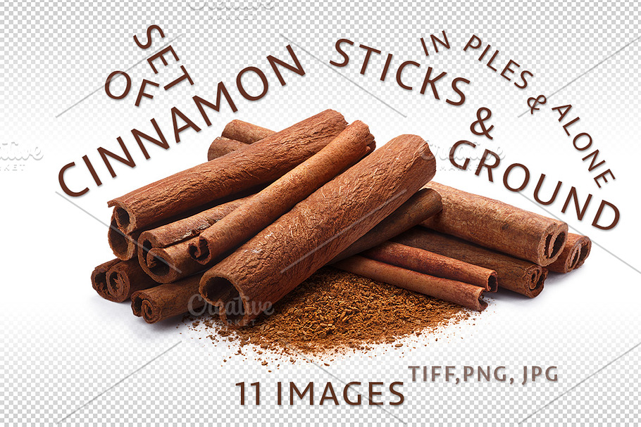 Set of cinnamon