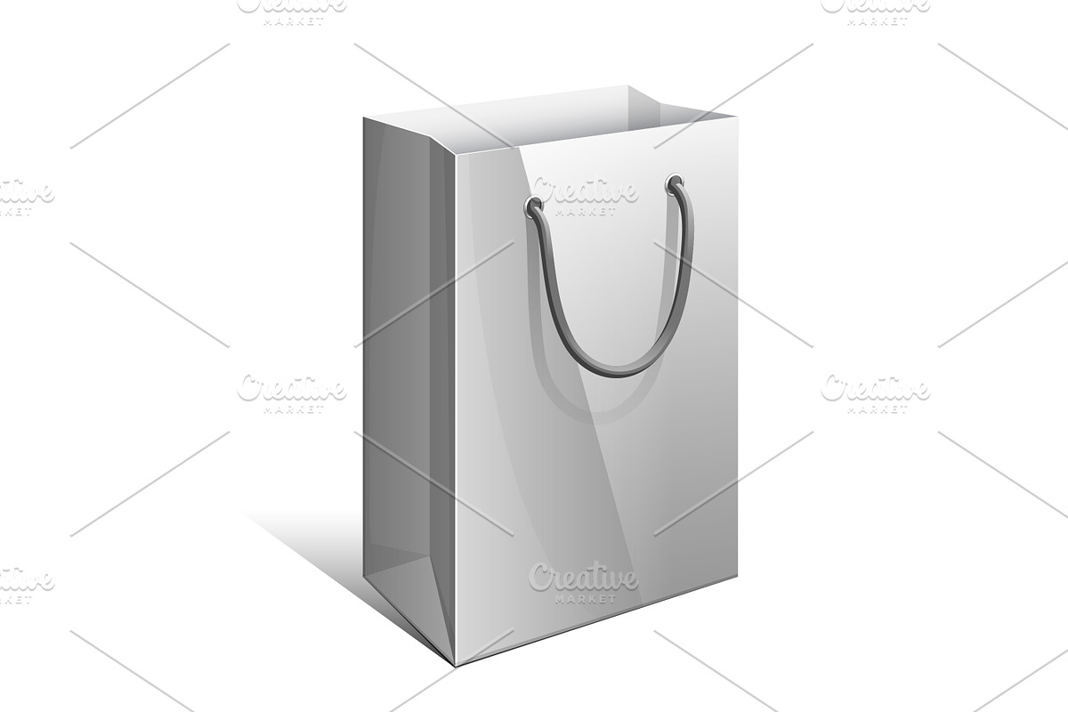 Gray Paper Bag in Product Mockups - product preview 8
