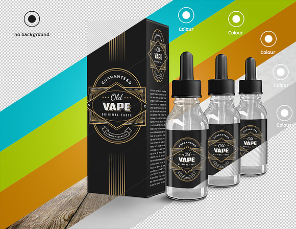 Vape smoking Dropper Bottle Mockup in Product Mockups - product preview 1