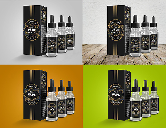 Vape smoking Dropper Bottle Mockup in Product Mockups - product preview 5