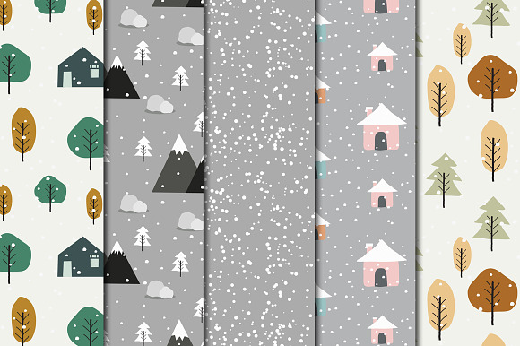 Winter - Digital Papers in Patterns - product preview 2