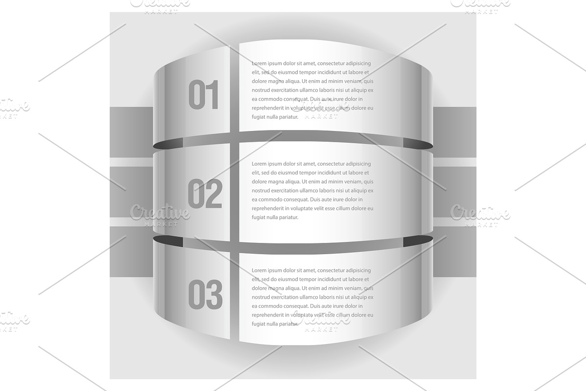 Gray infographic template in Illustrations - product preview 8