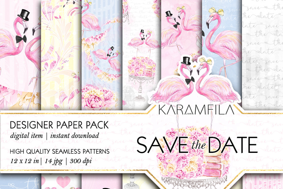 Cute Wedding Patterns in Patterns - product preview 8