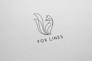 Fox Lines Logo Template