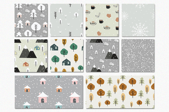 Winter - Seamless Patterns in Patterns - product preview 4